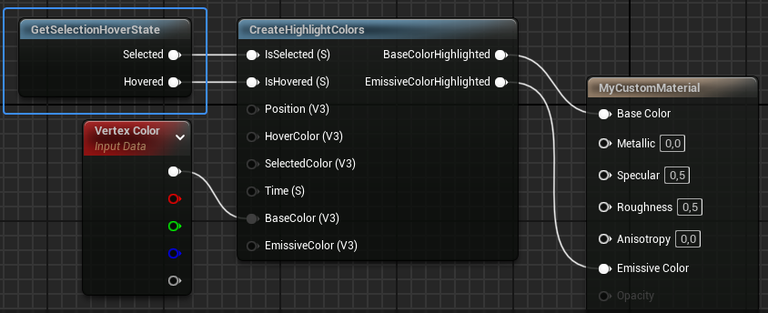 GetSelectionHoverState Material Function